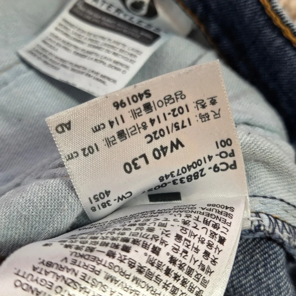 Levis 512 Slim Taper Jeans Mens 40x30 Medium Wash Blue Denim‎ Pants